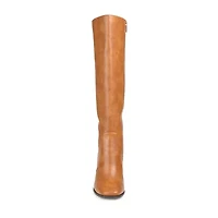 Journee Collection Womens Karima Wide Calf Stacked Heel Riding Boots