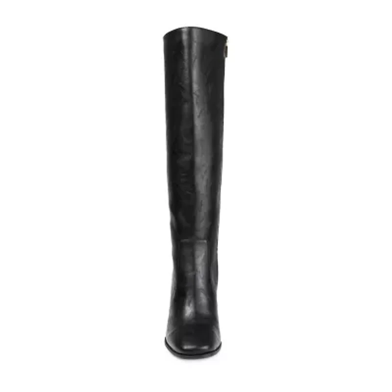 Journee Collection Womens Karima Extra Wide Calf Stacked Heel Riding Boots