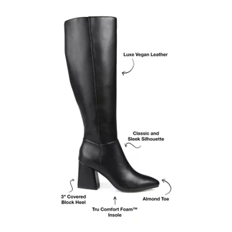 Journee Collection Womens Landree Block Heel Riding Boots