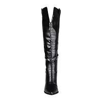 Journee Collection Womens Therese Stacked Heel Cowboy Boots