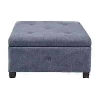 Madison Park Lucas Living Room Collection Upholstered Ottoman