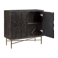 Madison Park Eddy Living Room Collection Storage Accent Cabinet