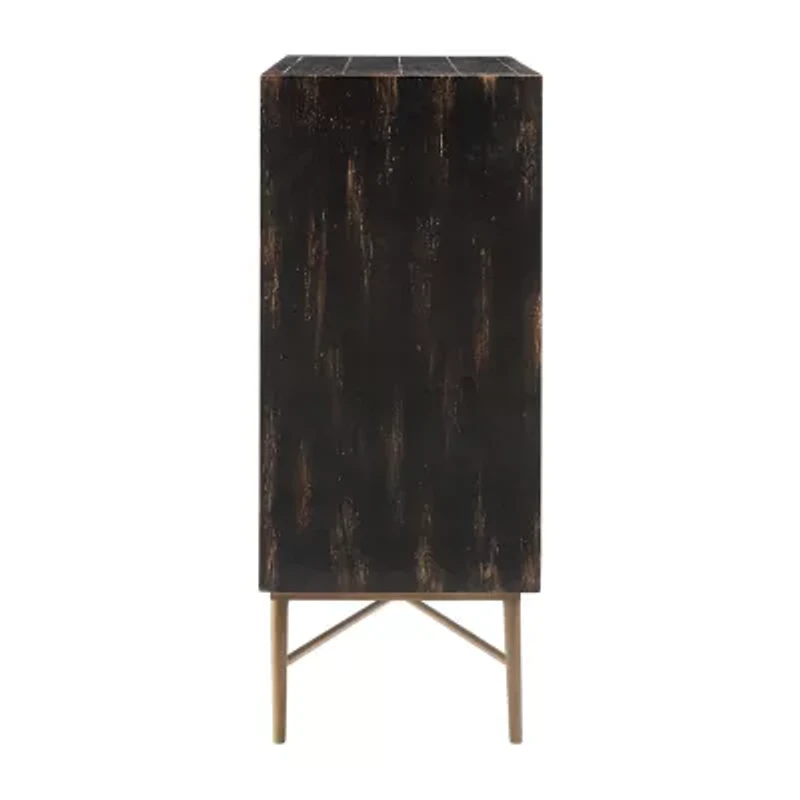 Madison Park Eddy Living Room Collection Storage Accent Cabinet