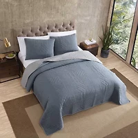 Eddie Bauer Hidden Lake Plaid Reversible Quilt Set