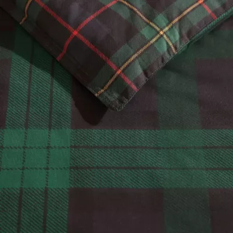 Eddie Bauer Woodland Tartan Midweight Comforter Set