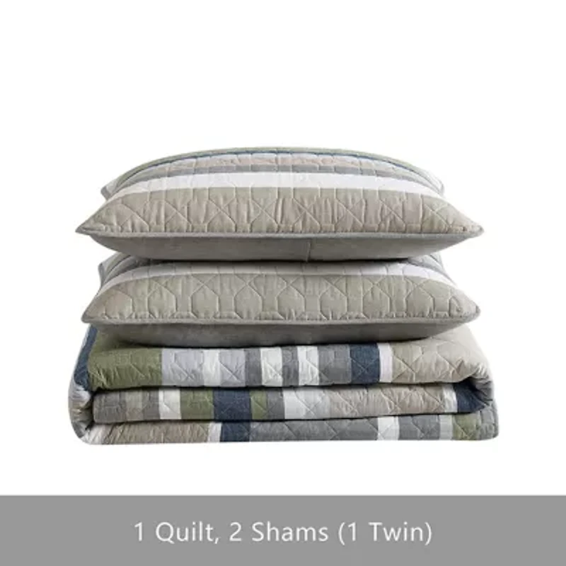 Eddie Bauer Salmon Ladder Quilt Set