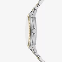 Womens Crystal Accent Two Tone 5-pc. Watch Boxed Set Fmdjset718