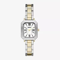 Geneva Womens Crystal Accent Two Tone Bracelet Watch Fmdjm299