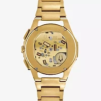Bulova Mens Chronograph Diamond Accent Gold Tone Stainless Steel Bracelet Watch 97a144