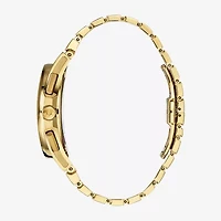 Bulova Mens Chronograph Diamond Accent Gold Tone Stainless Steel Bracelet Watch 97a144