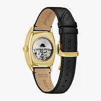 Bulova Frank Sinatra Mens Automatic Black Leather Strap Watch 97b197