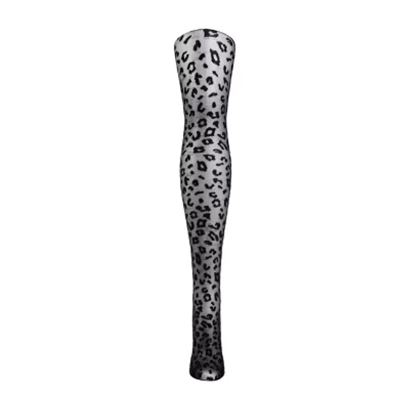MeMoi Womens Leopard Sheet Light Support 1 Pair Tights