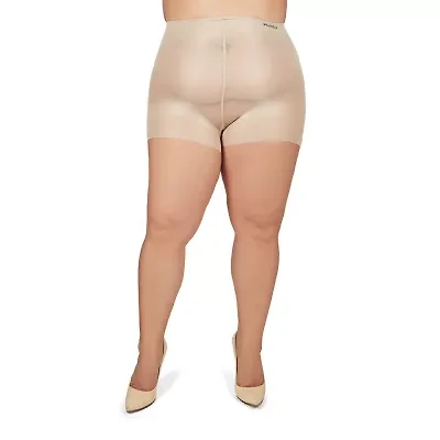MeMoi Sheer Control Top Not Applicable Pantyhose Plus Mm-2207