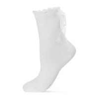 MeMoi Ribbon Womens 1 Pair Crew Socks