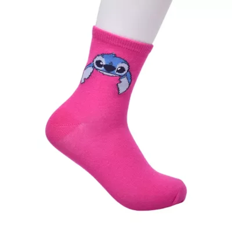 Womens 2-pc. Lilo & Stitch Crew Socks