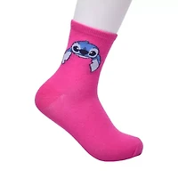 Womens 2-pc. Lilo & Stitch Crew Socks