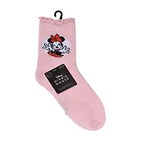 Womens 2-pc. Minnie Mouse Crew Socks