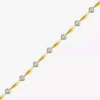 (I1/ I) Womens 1 CT. T.W. Lab Grown White Diamond 10K Gold 7 Inch Tennis Bracelet