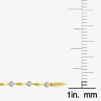 (I1/ I) Womens 1 CT. T.W. Lab Grown White Diamond 10K Gold 7 Inch Tennis Bracelet