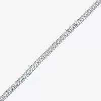 (I1/ I) Womens 4 CT. T.W. Lab Grown White Diamond 10K Gold 7 Inch Tennis Bracelet