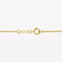 (H / Si2) Womens White Diamond 10K Gold 16 Inch Tennis Necklace