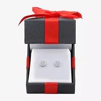 3/8 CT. T.W. Natural White Diamond 10K Gold 7.2mm Round Stud Earrings