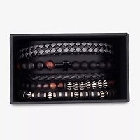 Mens 5-pc. Stainless Steel Bracelet Set