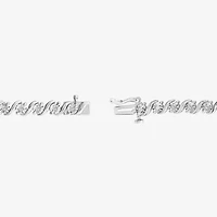 (I / I1) Womens 1/2 CT. T.W. Lab Grown White Diamond Sterling Silver 8 Inch Tennis Bracelet