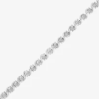 (I / I1) Womens 1/2 CT. T.W. Lab Grown White Diamond Sterling Silver 8 Inch Tennis Bracelet