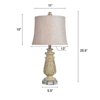 Stylecraft 13 W Gray Wash Table Lamp