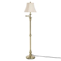 Stylecraft 14 W Antique Brass Floor Lamp