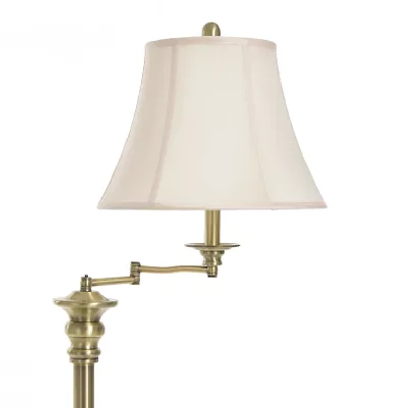 Stylecraft 14 W Antique Brass Floor Lamp