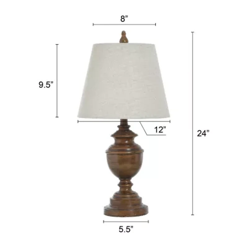 Stylecraft 12 W French Oak Table Lamp