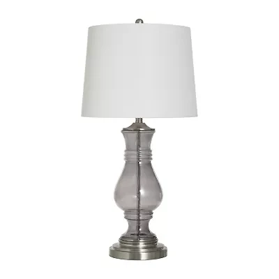 Stylecraft 32" Smoked Glass Table Lamp