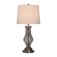 Stylecraft 32" Smoked Glass Table Lamp