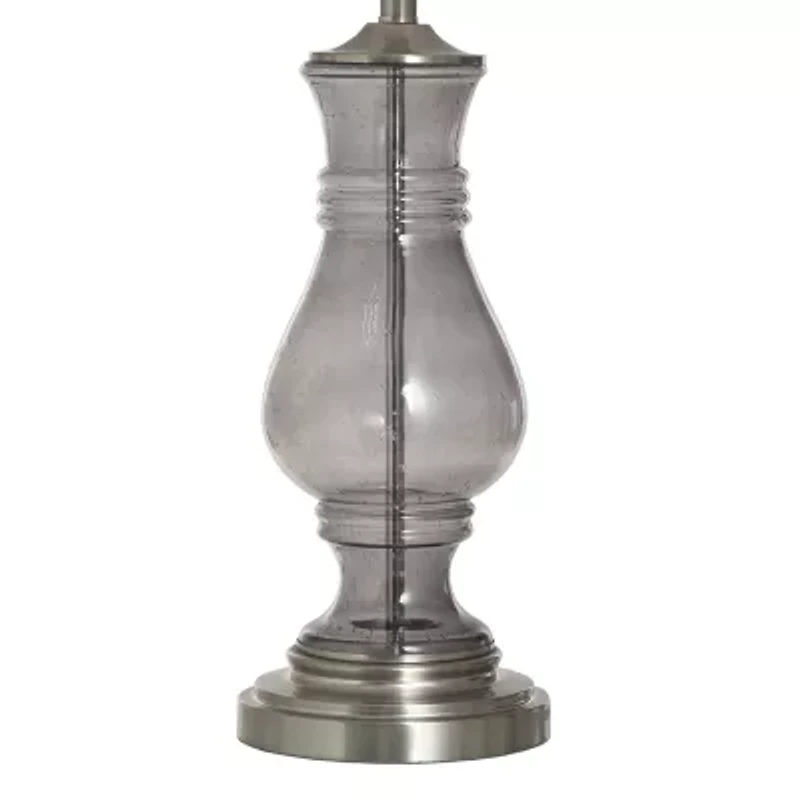 Stylecraft 32" Smoked Glass Table Lamp