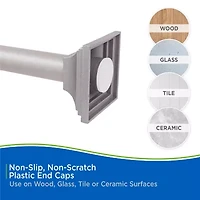 Kenney Twist & Fit No Tools 42-72 IN Adjustable Tension Shower Curtain Rod
