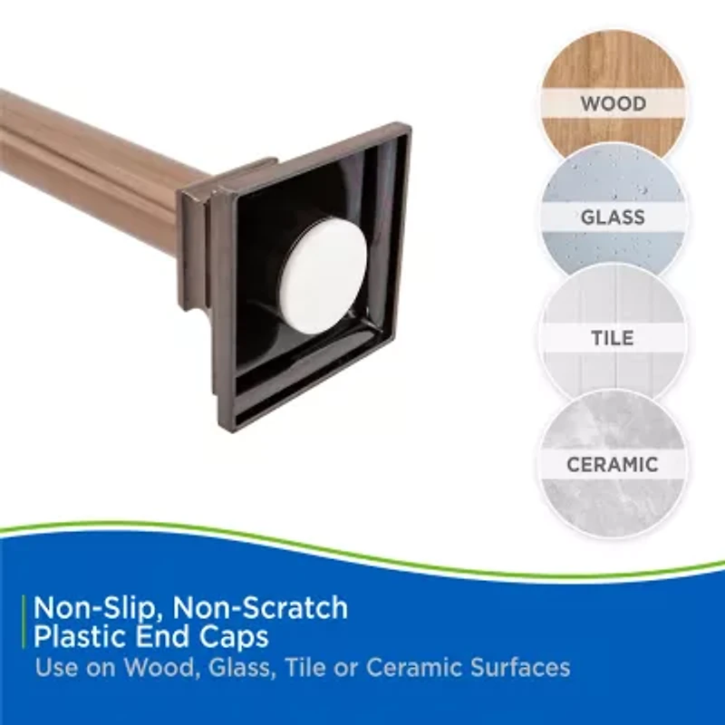 Kenney Shower Rods Rust Resistant Adjustable Curtain Rod