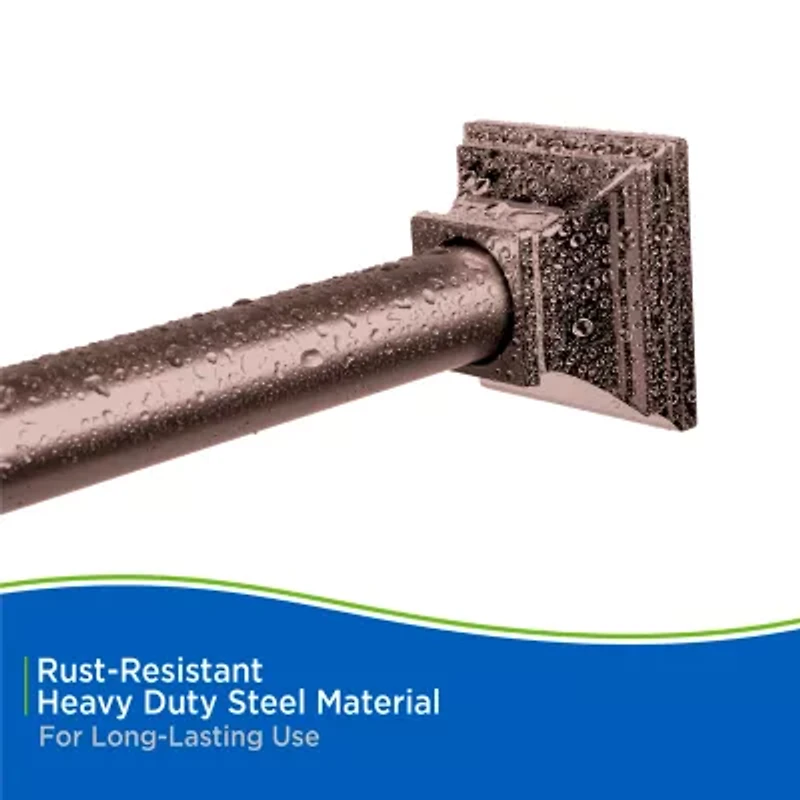 Kenney Shower Rods Rust Resistant Adjustable Curtain Rod