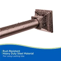 Kenney Shower Rods Rust Resistant Adjustable Curtain Rod