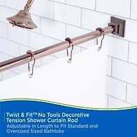 Kenney Shower Rods Rust Resistant Adjustable Curtain Rod