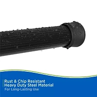 Kenney Twist & Fit No Tools 42-72 Adjustable Spring Tension Closet/Utility Curtain Rod