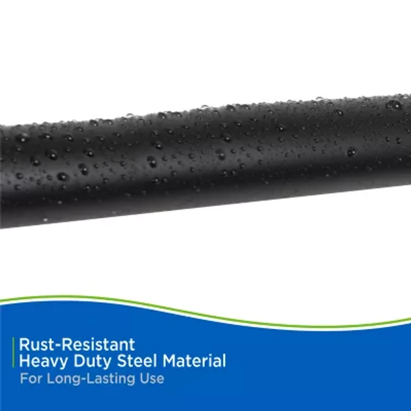 Kenney Twist & Fit No Tools 48-84 Adjustable Tension Closet/Utility Curtain Rod