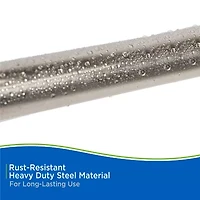 Kenney Twist & Fit No Tools 48-84 IN Adjustable Tension Closet/Utility Curtain Rod