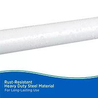 Kenney Twist & Fit No Tools Corner 36x36 IN Fixed Shower Curtain Rod