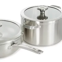 BergHOFF Leo Graphite 4-pc. Stainless Steel Dishwasher Safe Cookware Set