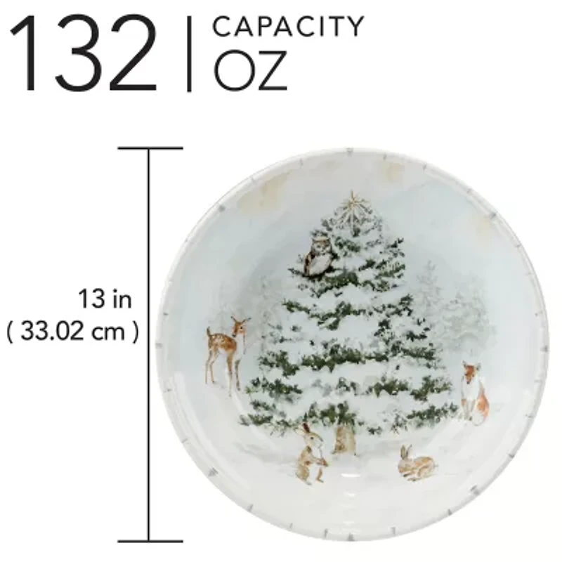 Certified International Winter's Frost Serving Bowl