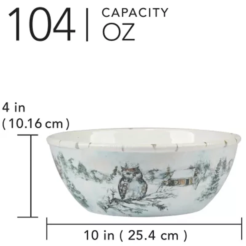 Certified International Winter's Frost Serving Bowl