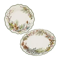 Certified International Winter's Forest Melamine Serving Platter