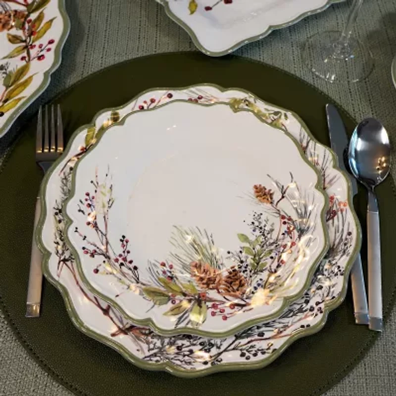 Certified International Winter Forest 4-pc. Melamine Salad Plate